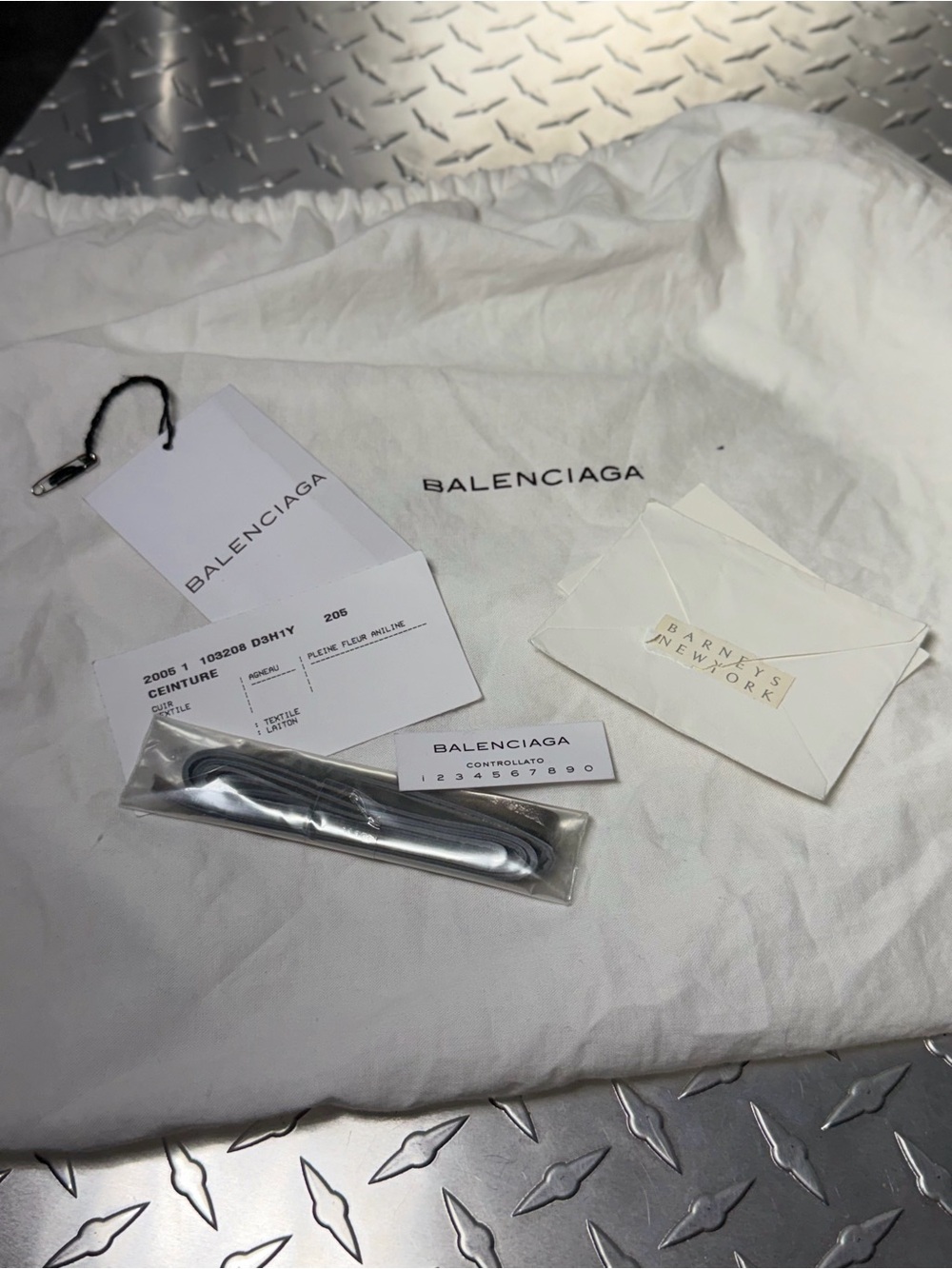 Balenciaga Pewter Metallic Leather First City Moto Bag in Grey - Picture 12 of 12